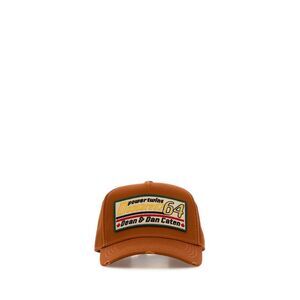 Dsquared Men Orange Cotton Baseball Cap